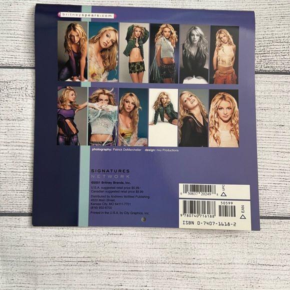 Britney Spears 2002 Vintage Calendar - Picture 2 of 3